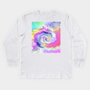 Pastel Tie Dye Kids Long Sleeve T-Shirt